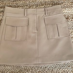 Theory khaki mini skirt